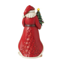 Jim Shore Heartwood Creek Santa with Vintage LED Tree