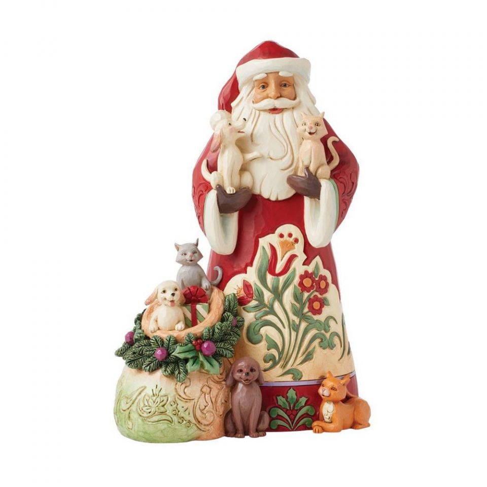 Santa with Pets, Jim Shore
