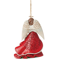 Jim Shore Heartwood Creek Christmas Angel with Cardinals Ornament