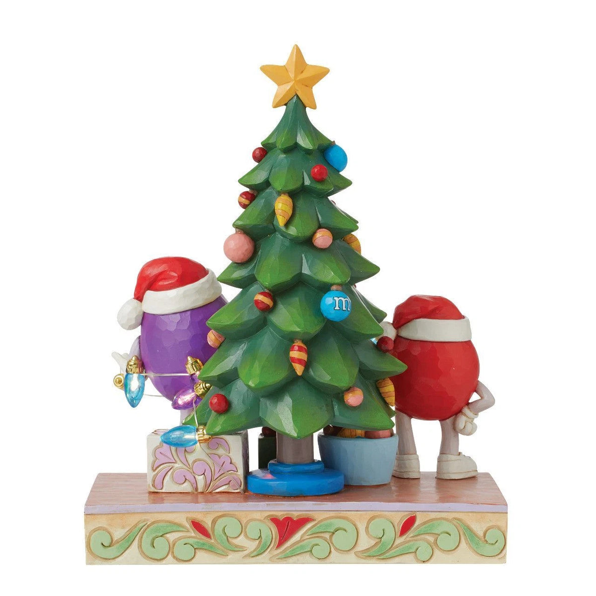 M&M'S Purple/Red Christmas- Jim Shore