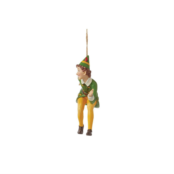 Jim Shore Heartwood Creek Buddy The Elf Crouching Ornament
