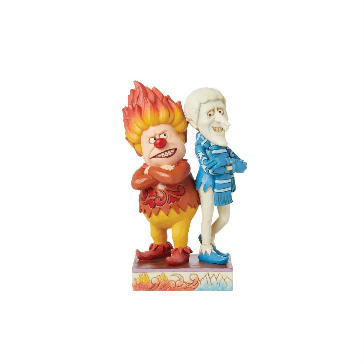 Jim Shore Heartwood Creek Heat Miser & Snow Miser Back to Back