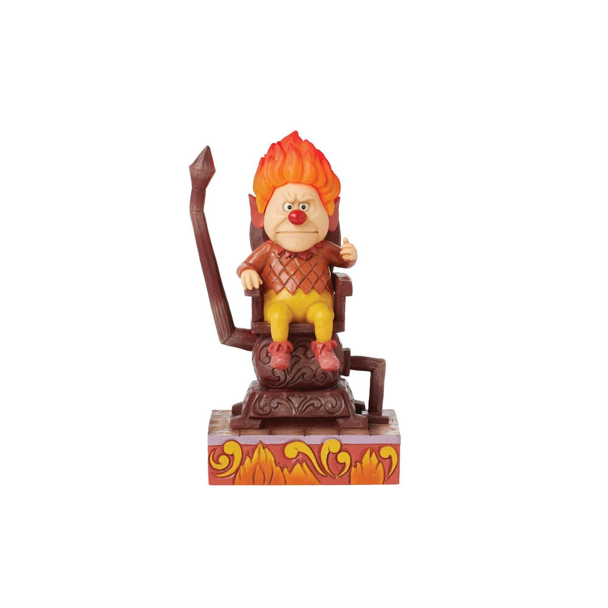 Jim Shore Heartwood Creek Heat Miser Sitting on Throne