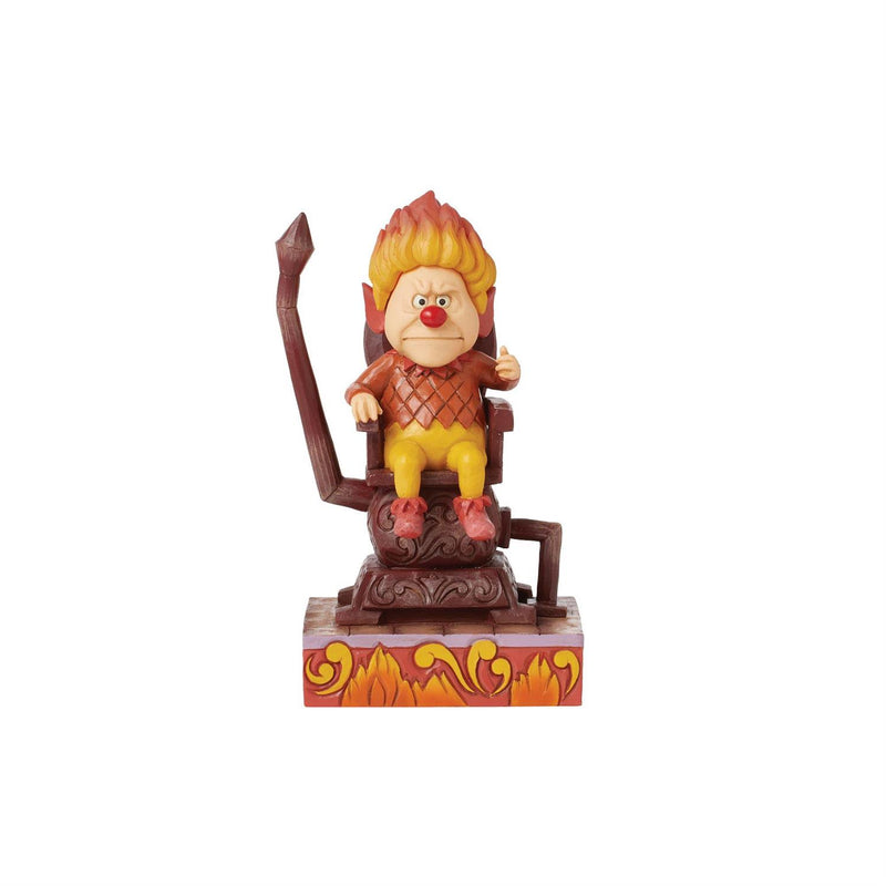 Jim Shore Heartwood Creek Heat Miser Sitting on Throne