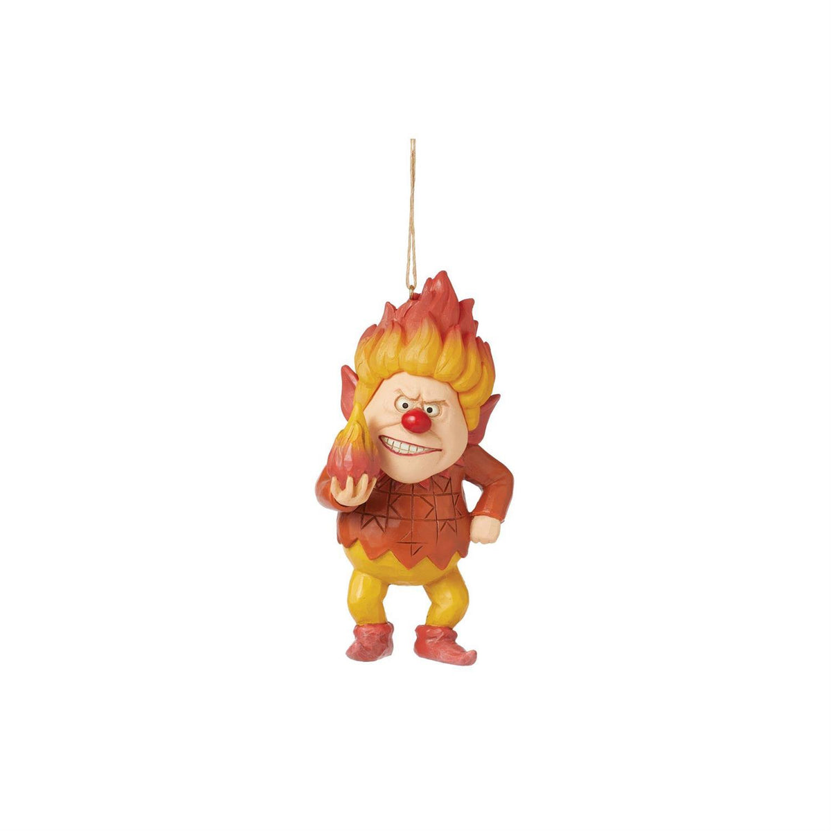 Jim Shore Heartwood Creek Heat Miser Holding Fire Ornament