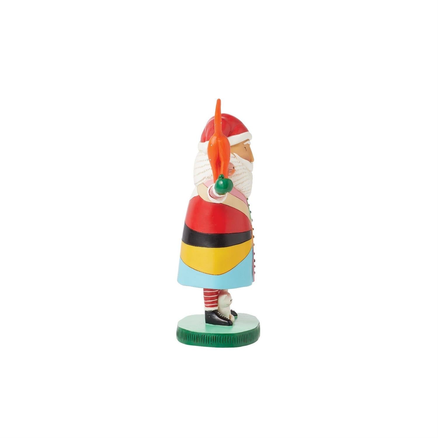 Izzy and Oliver Crazy Cat Santa Figurine – Modern Display