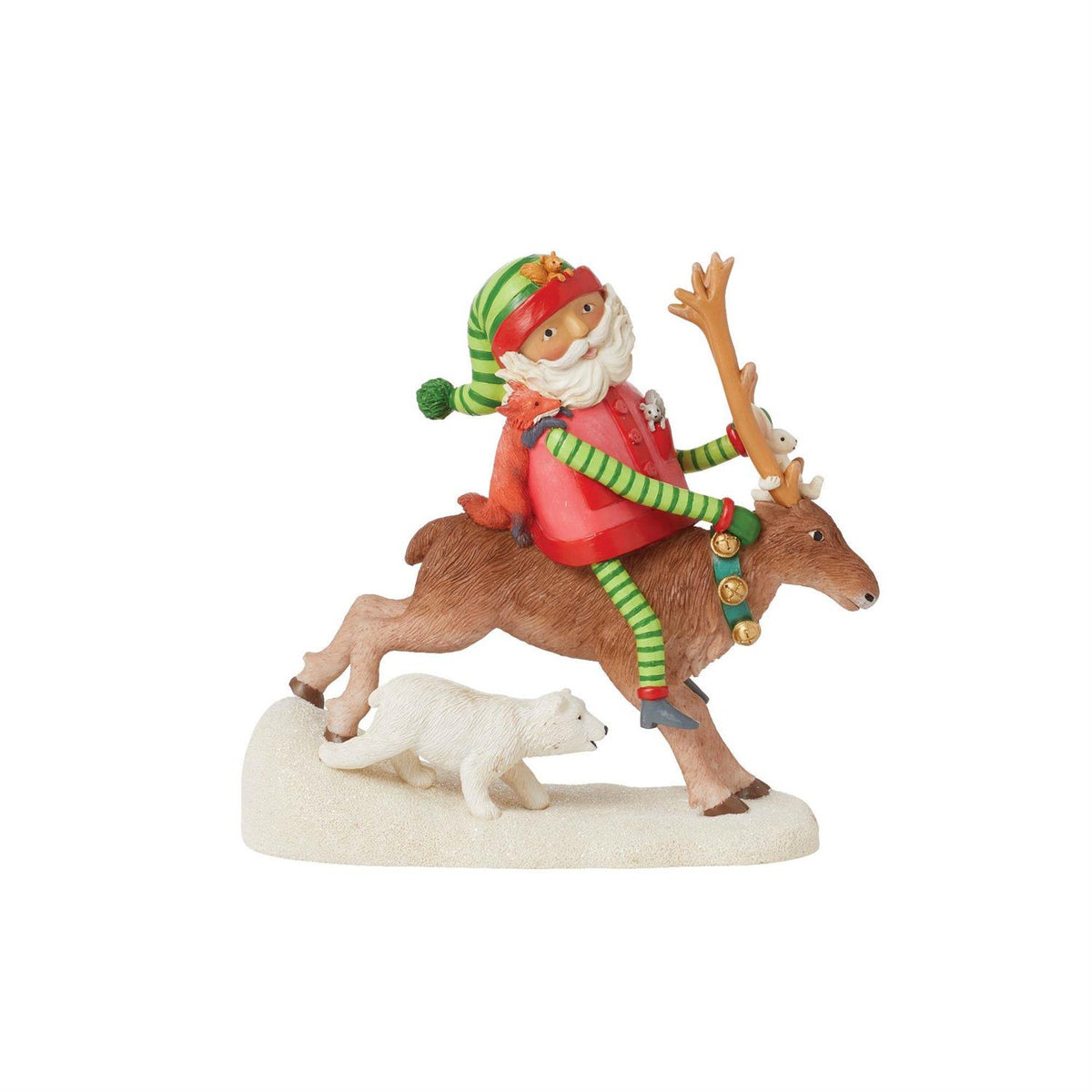 Santa Wild Ride Izzy and Oliver Becky Hampson's Santa's Wild Ride Figurine – Modern Display