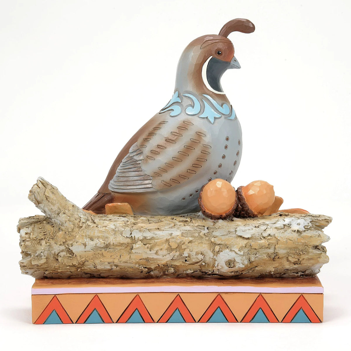 Quail Sitting on Leaves- Jim Shore