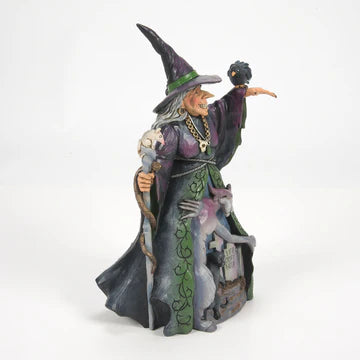 Evil Witch with Graveyard Figurine