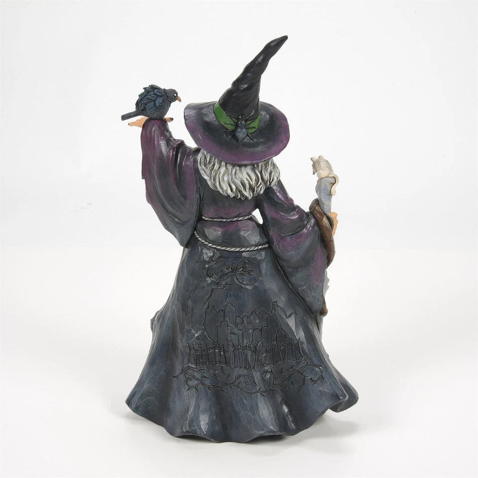 Evil Witch with Graveyard Figurine