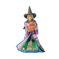 Witch Holding Pumpkins LED Figurine