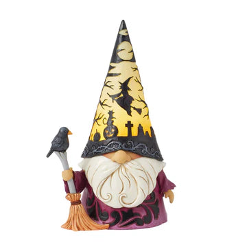 Wizard with LED Scene Hat Figurine