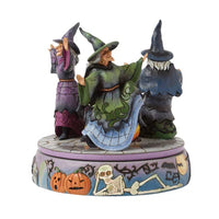 Witches Rotating Cauldron Figurine