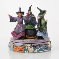Witches Rotating Cauldron Figurine