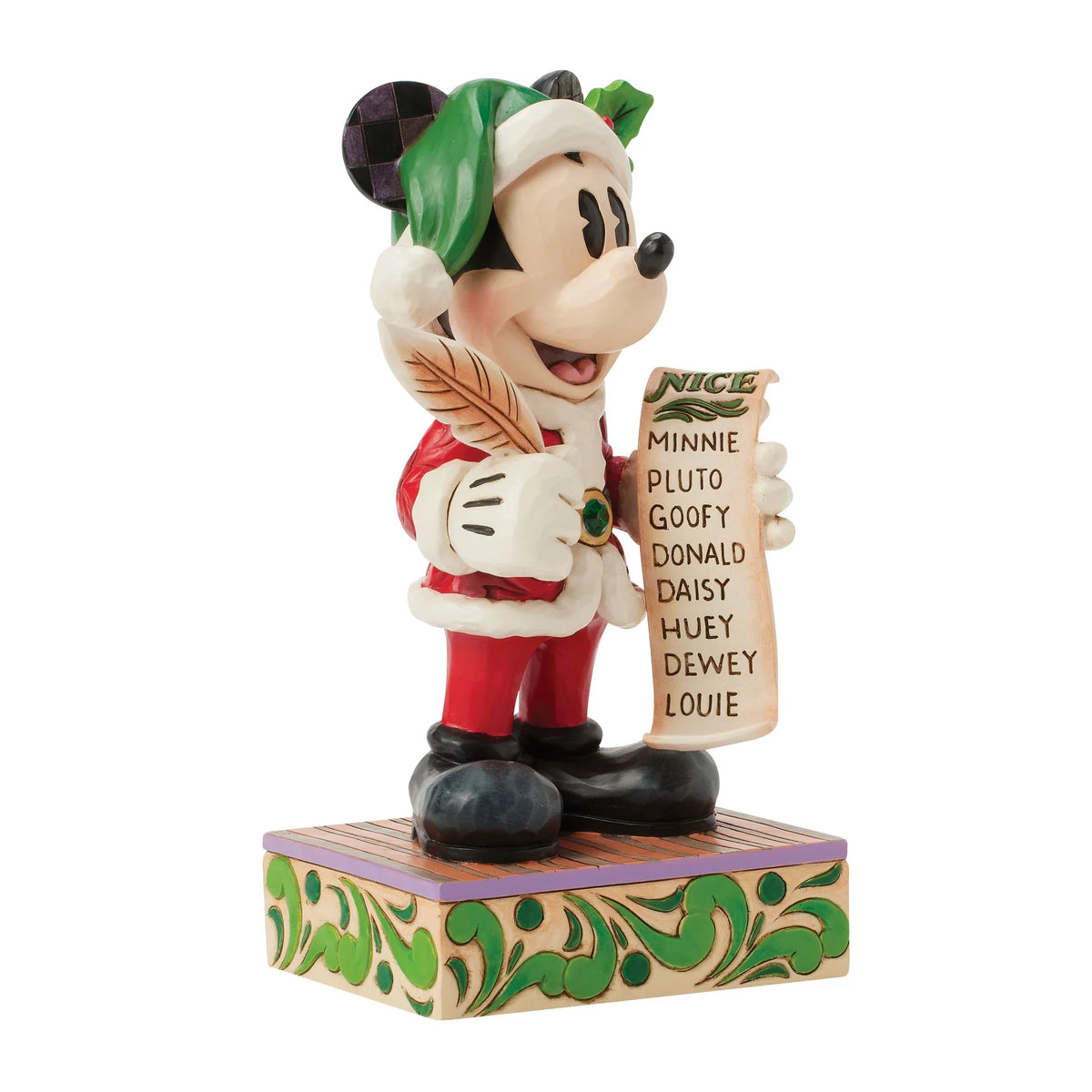 Santa Mickey with List Figurine - Disney Showcase
