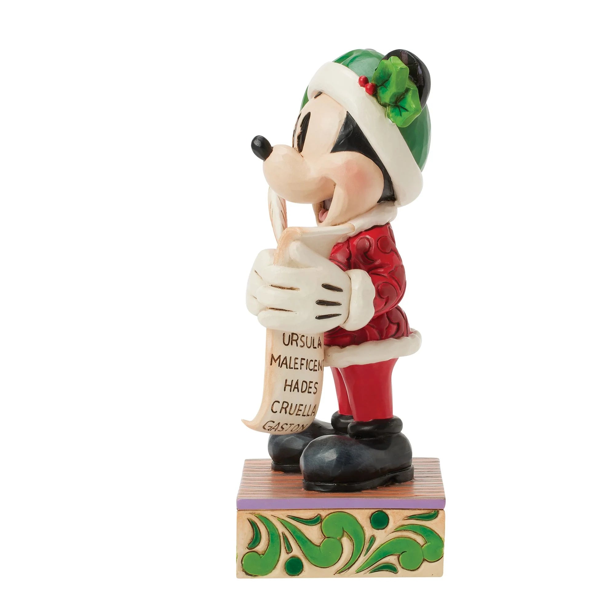 Santa Mickey with List Figurine