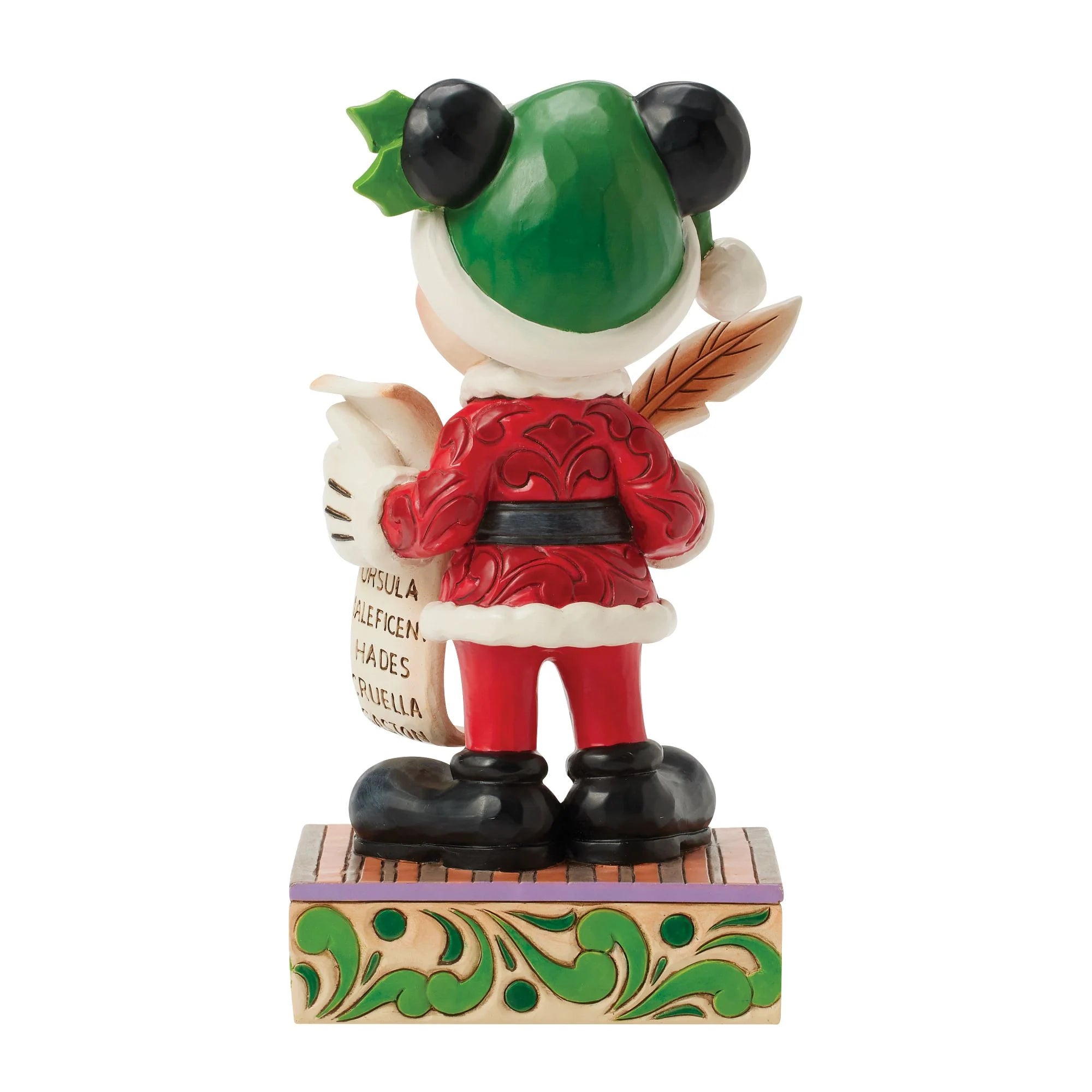 Santa Mickey with List Figurine - Thumbnail 3