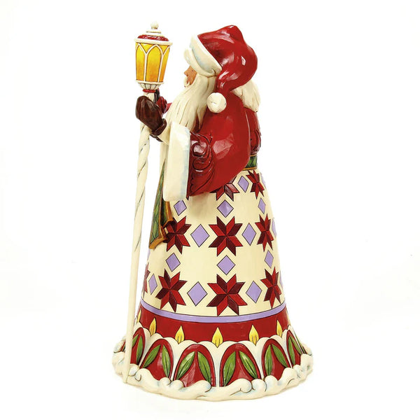 Santa Cardinal on Hand Figurine