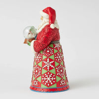Santa Holding Mini Globe, Jim Shore