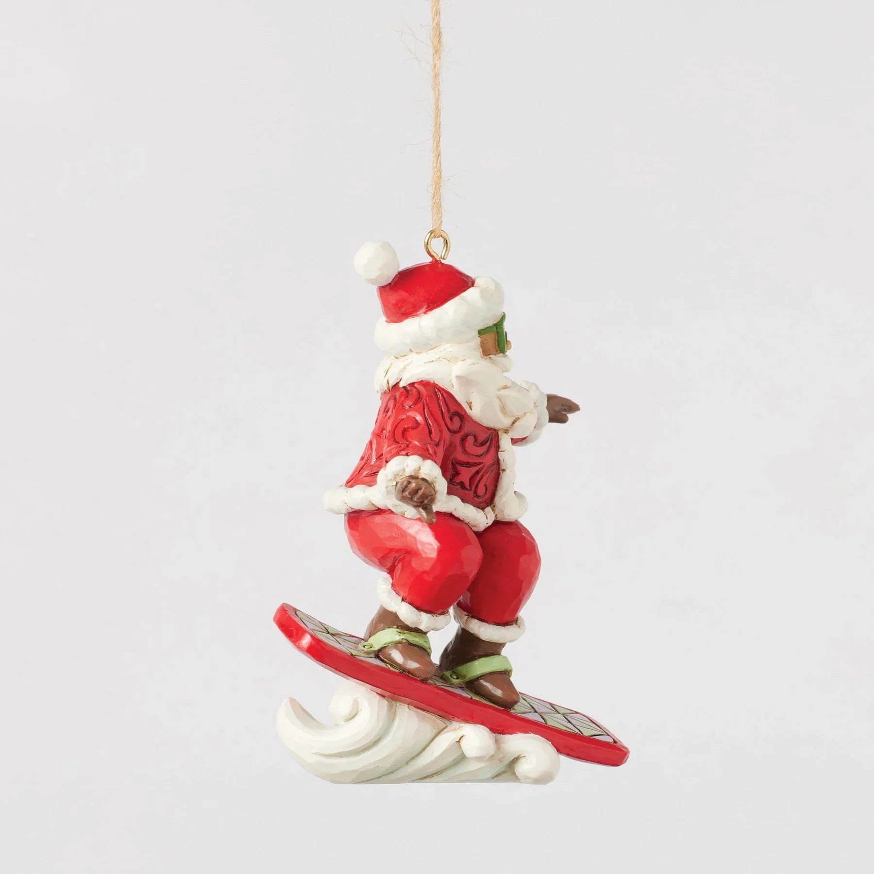 Jim Shore Snowboarding Santa Ornament - Thumbnail 5