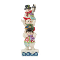 Stacked Snowmen Figurine