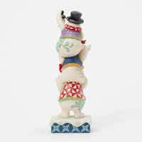 Stacked Snowmen Figurine