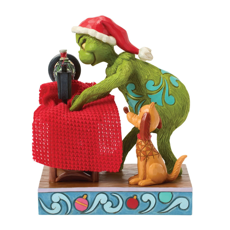 Grinch Sewing Santa Suit