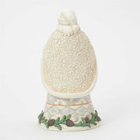 Woodland Santa Basket and Bells Figurine