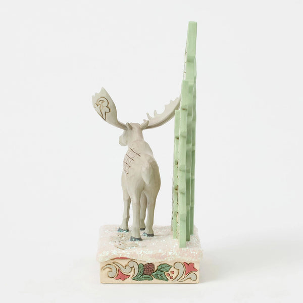 Woodland Moose with Layered Tree