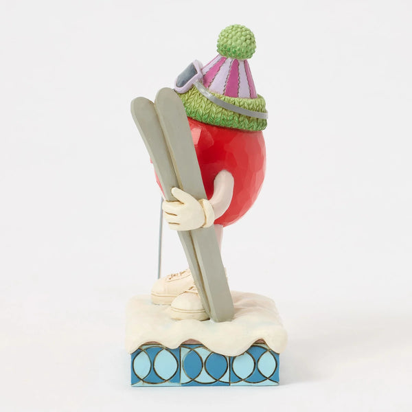 M&M'S Red Character with Skis- Jim Shore