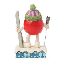 M&M'S Red Character with Skis- Jim Shore