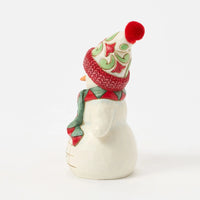 Snowman with Dog & Scarf Pint- Jim Shore