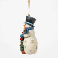 Snowman with Tree Ornament