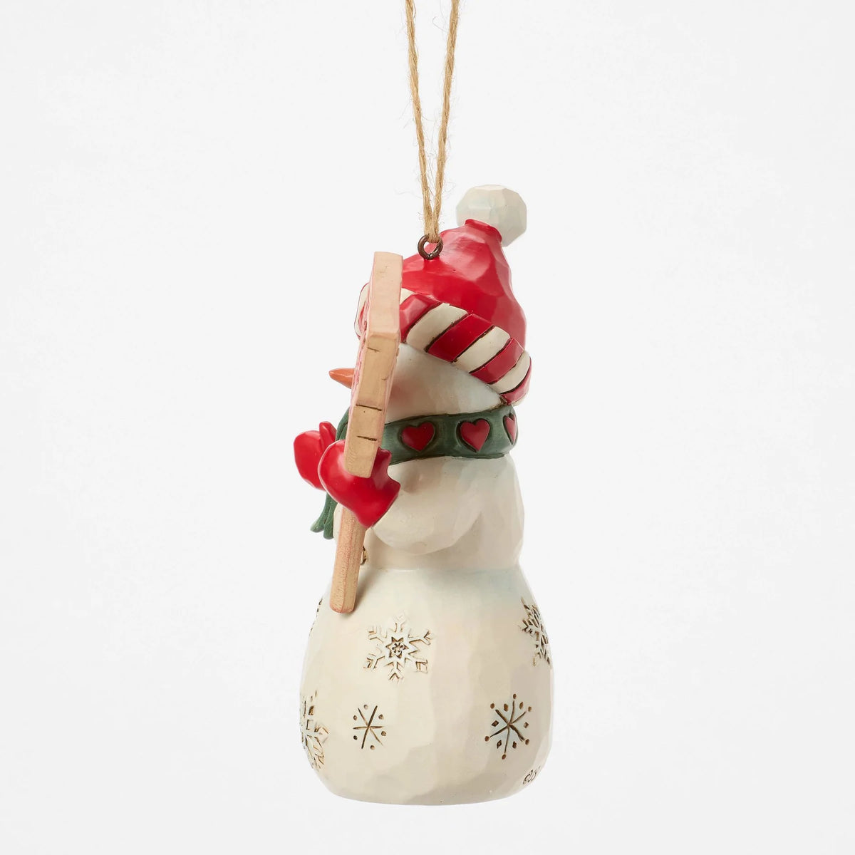 Snowman Peace & Joy Sign Ornament