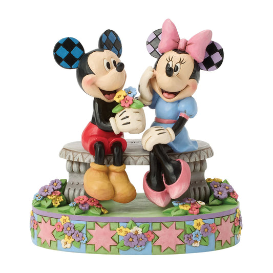 Mickey & Minnie Spring Jim Shore Disney Traditions