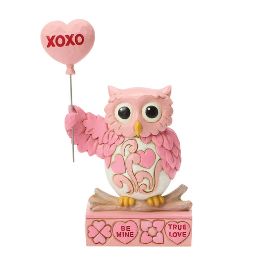 Sweethearts Owl with Balloon Jim Shore Disney Traditions