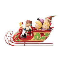 Snoopy and Friends in Sleigh- Jim Shore