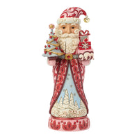 Red & Pink Santa Tree Nutcracker, Jim Shore