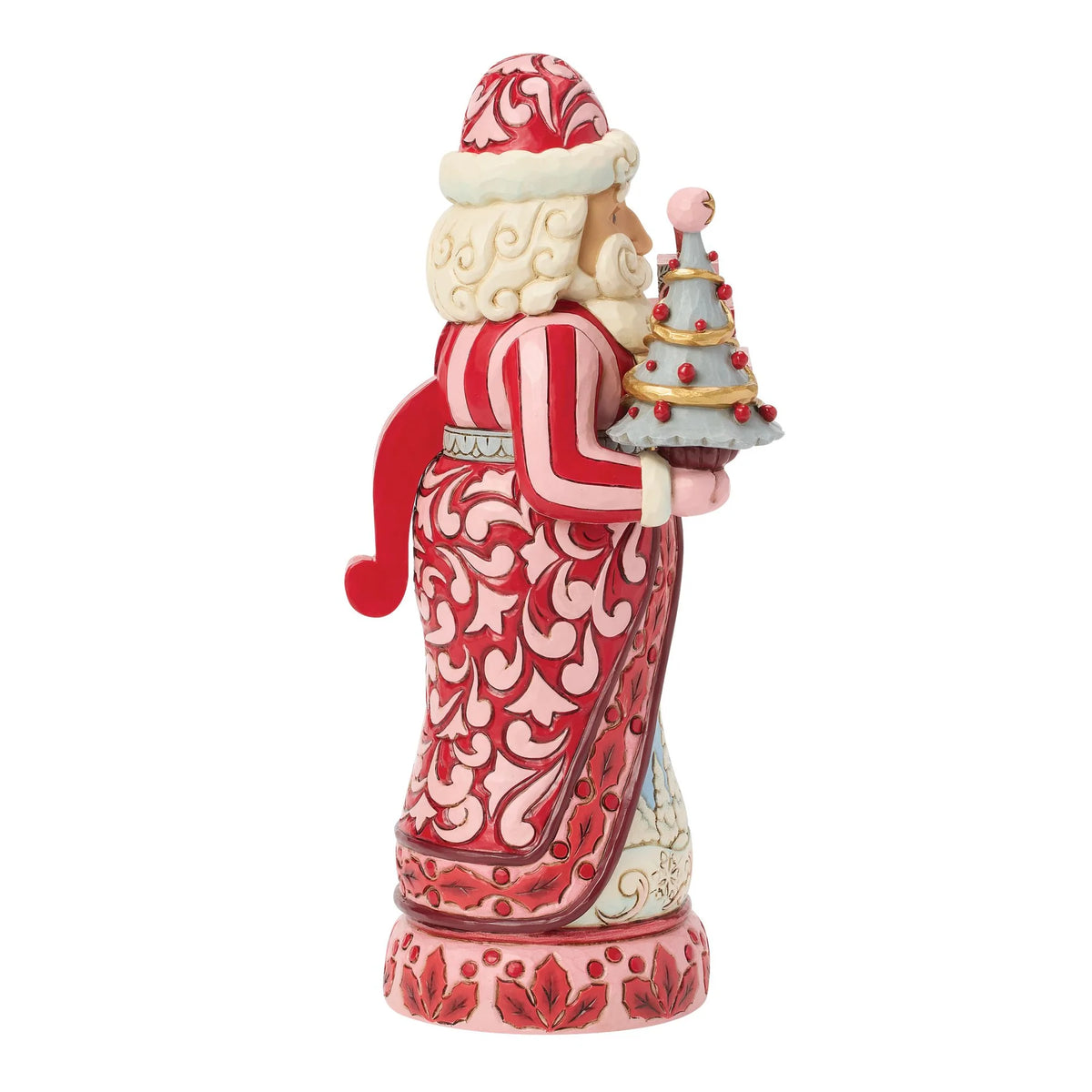 Red & Pink Santa Tree Nutcracker, Jim Shore