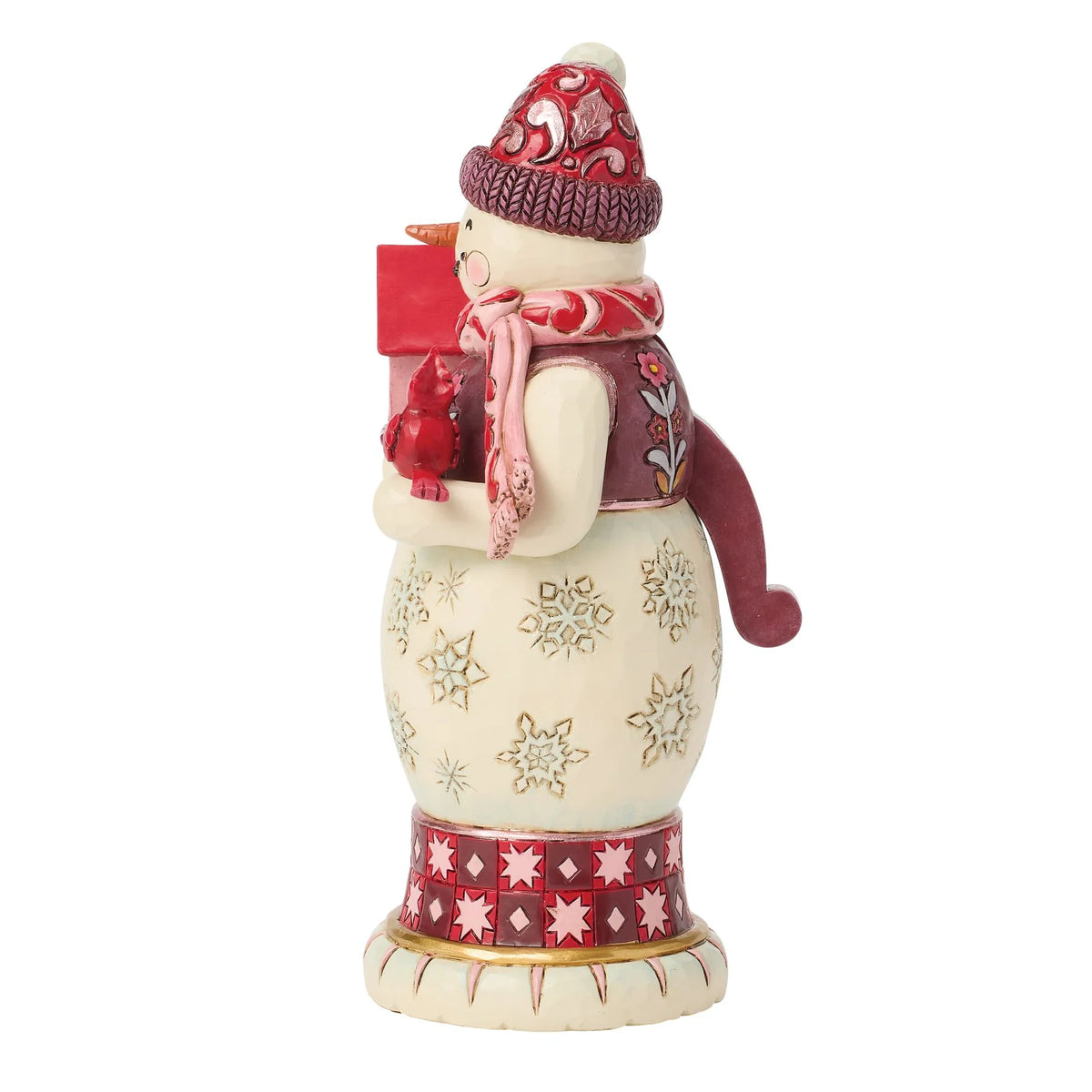 Red & Pink Snowman Nutcracker, Jim Shore