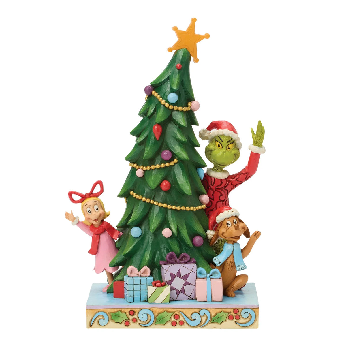 Grinch, Cindy, Max Peeking- Jim Shore