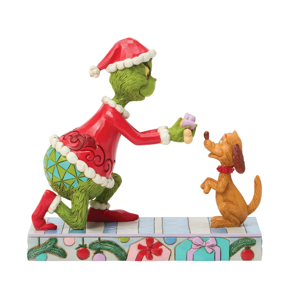 Grinch Giving Max a Bone- Jim Shore