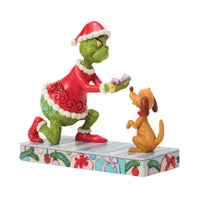 Grinch Giving Max a Bone- Jim Shore