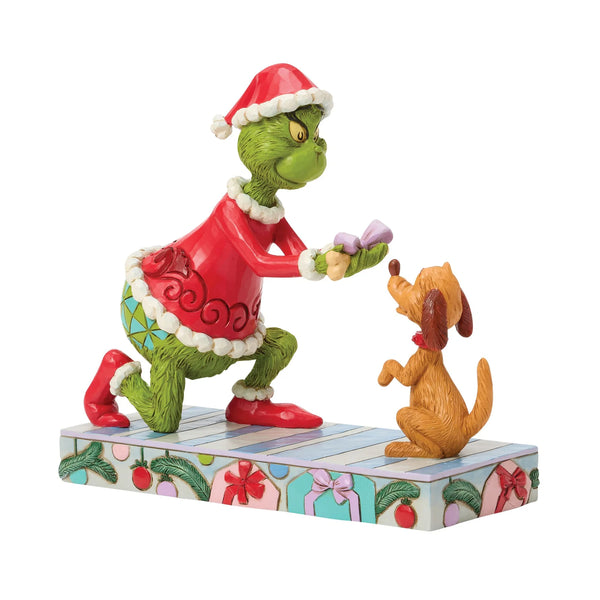 Grinch Giving Max a Bone- Jim Shore