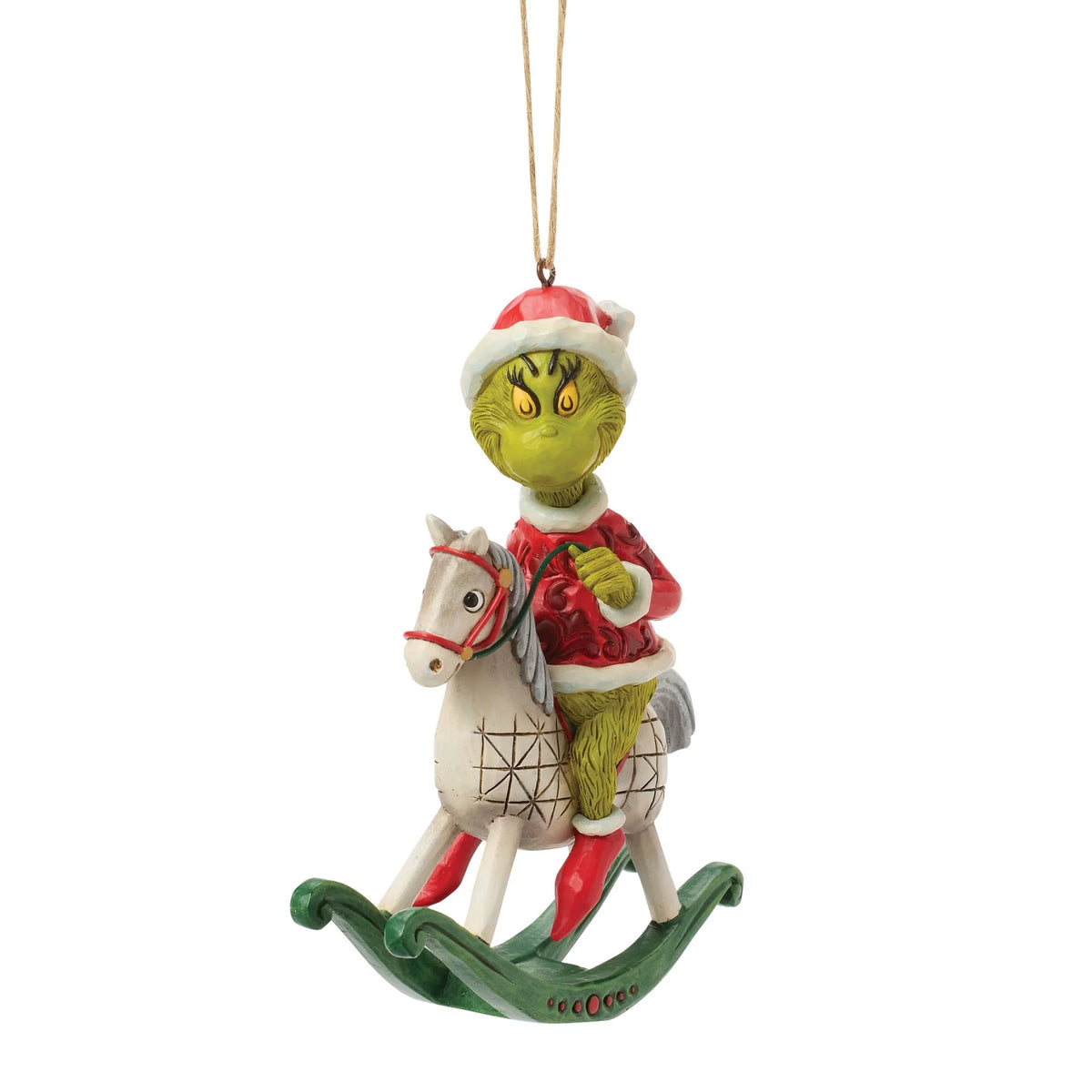 Grinch on Rocking Horse Ornament- Jim Shore