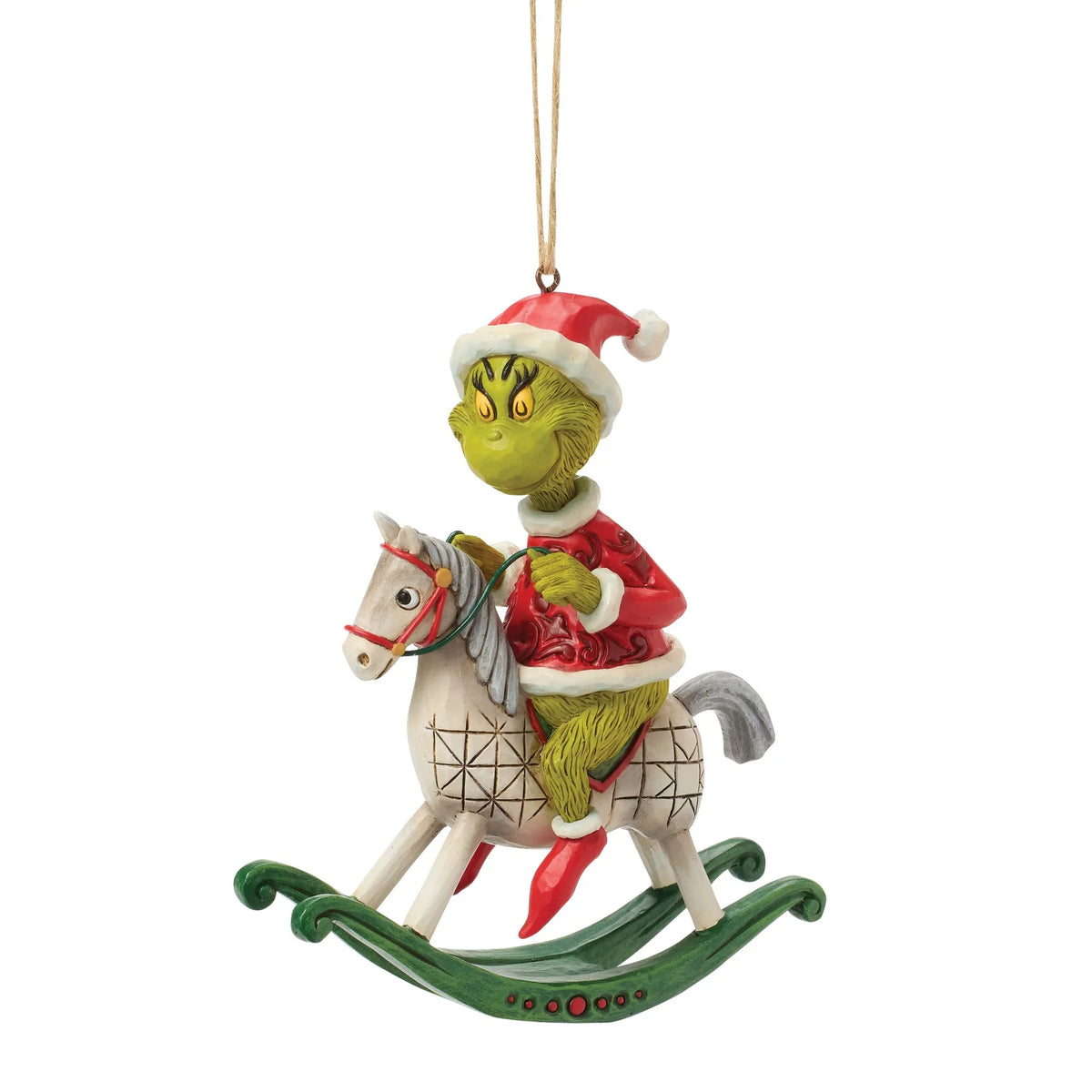 Grinch on Rocking Horse Ornament- Jim Shore