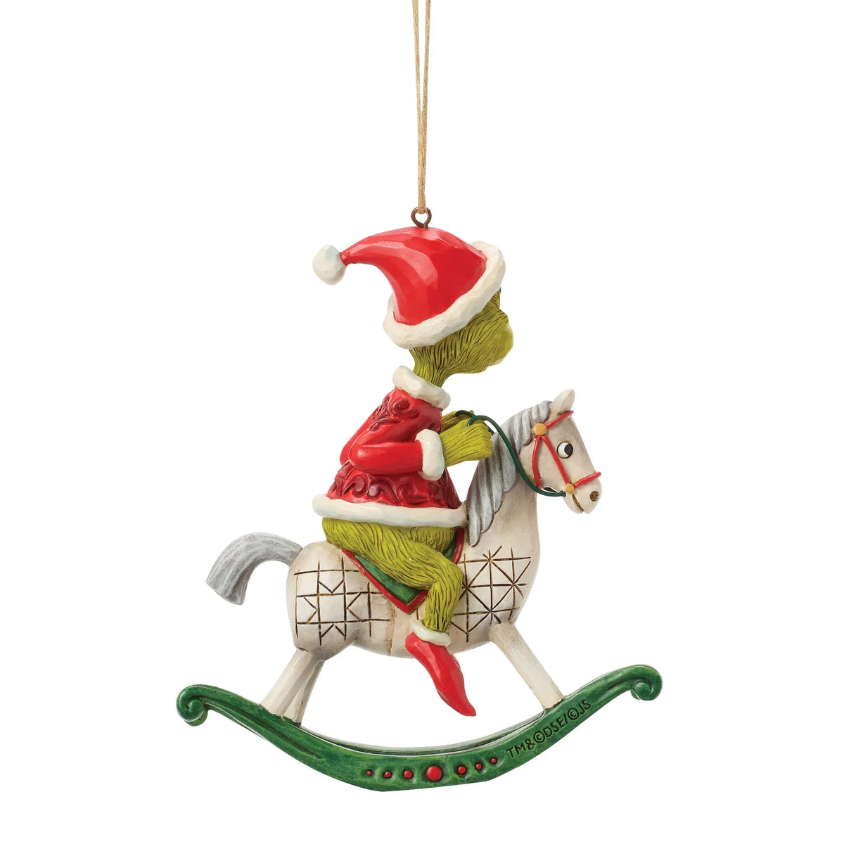 Grinch on Rocking Horse Ornament- Jim Shore