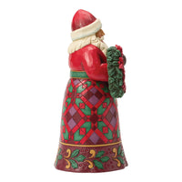 Santa With Wreath and Poinsettia- Jim Shore