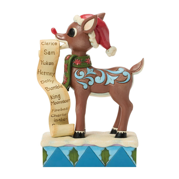 Rudolph with List in Mouth- Jim Shore
