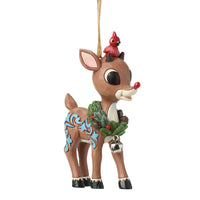Rudolph with Wreath Ornament- Jim Shore